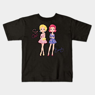 Pop Art cute fashion girls Kids T-Shirt